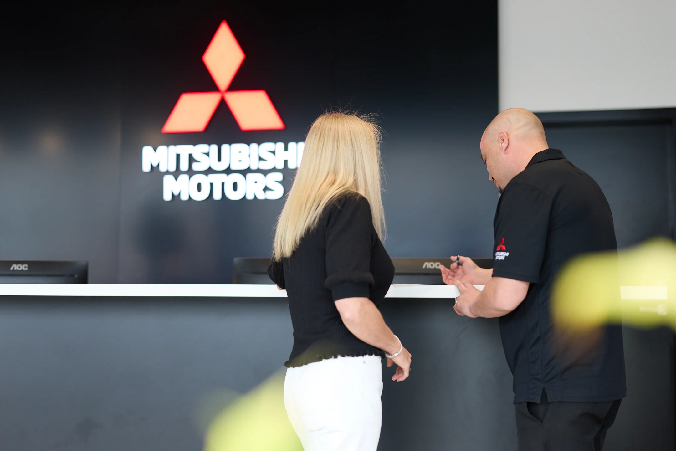 Vehicle displayed at a dealership