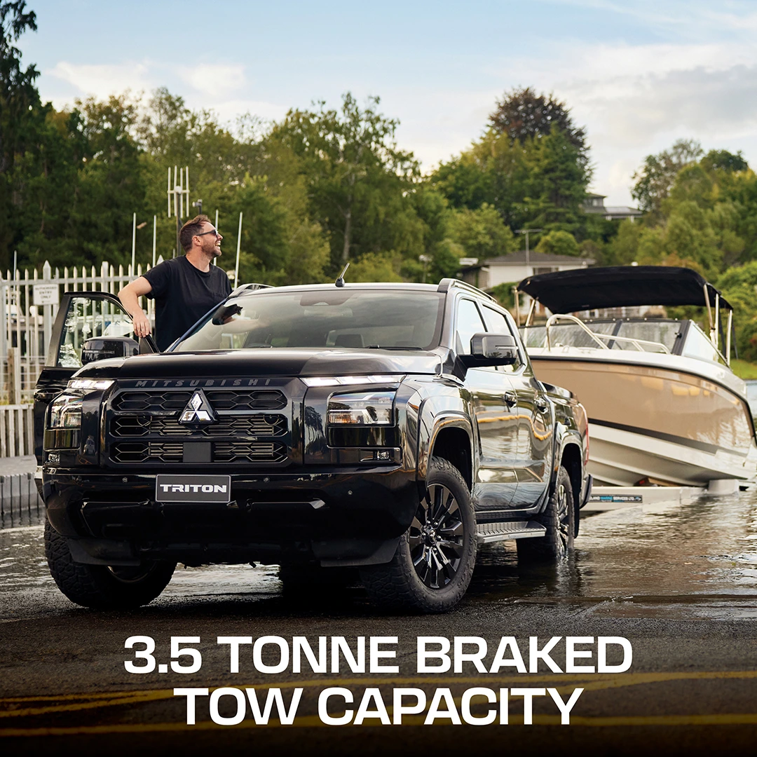 Mitsubishi Triton with 3.5-tonne braked towing capacity
