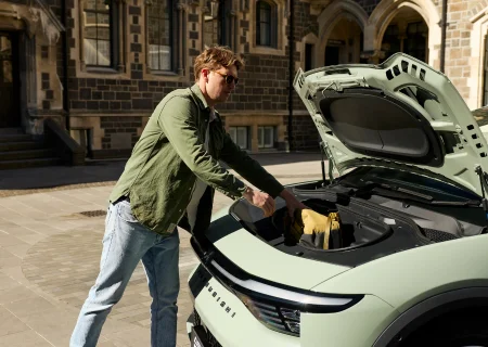 Storage space in an electric vehicle