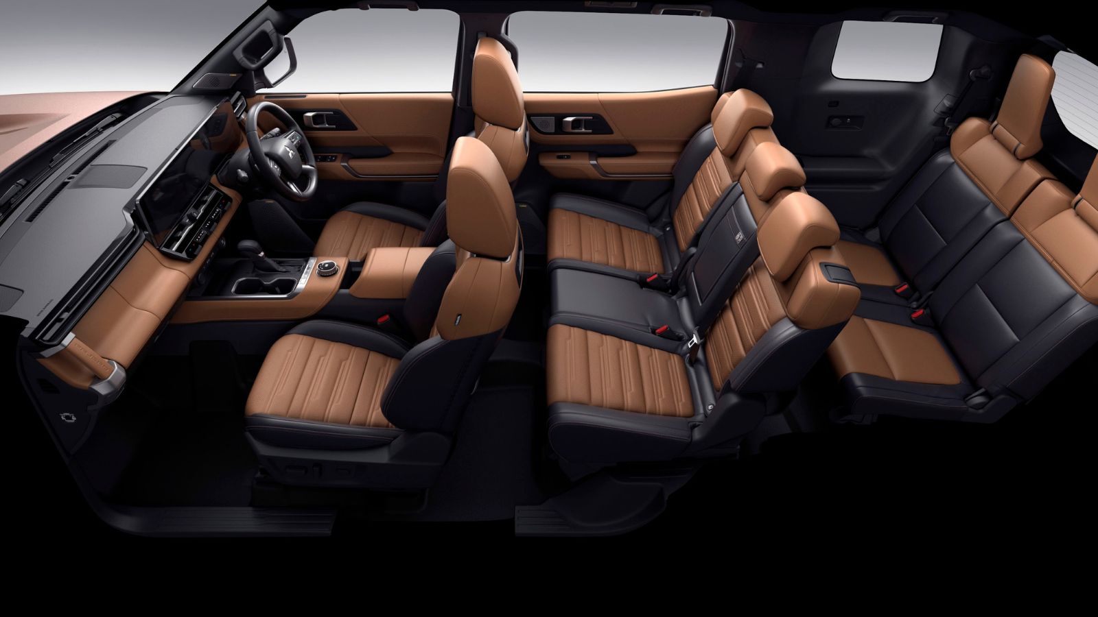 Interior of the new Mitsubishi SUV range